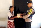 Tanpa-Sampah-Plastik-Polres-Magetan-Peduli-Lingkungan,-Pembagian-Daging-Kurban-Gunakan-Besek-Bambu