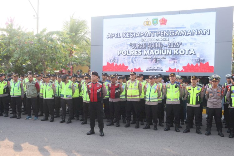 Polres Madiun Kota Siagakan 983 Personel Gabungan Layanan Pengamanan Suran Agung